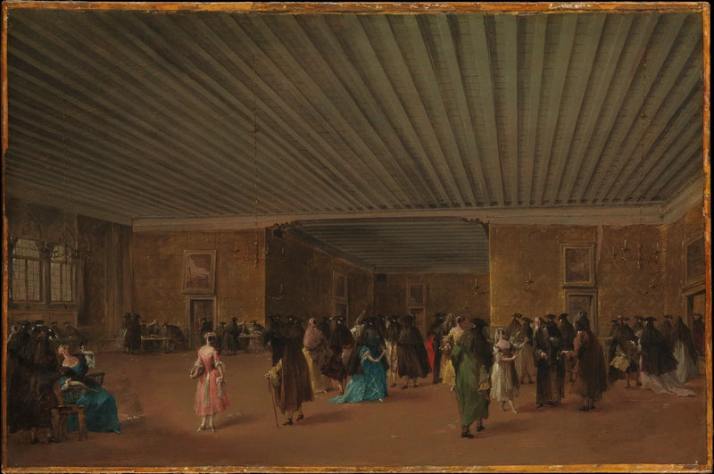 Il Ridotto Pubblico al Palazzo Dandolo - Francesco Guardi