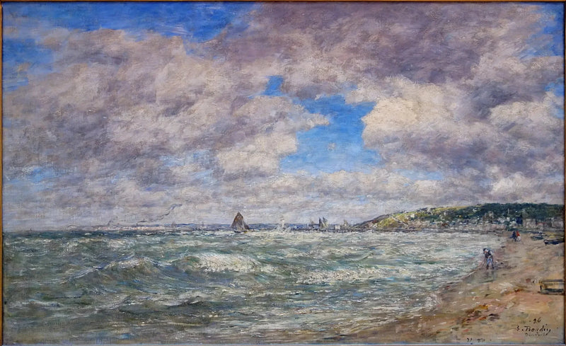 La Riva di Deauville - Eugène Boudin