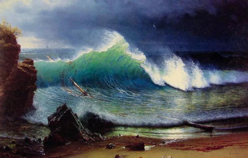 La riva del mare turchese - Albert Bierstadt