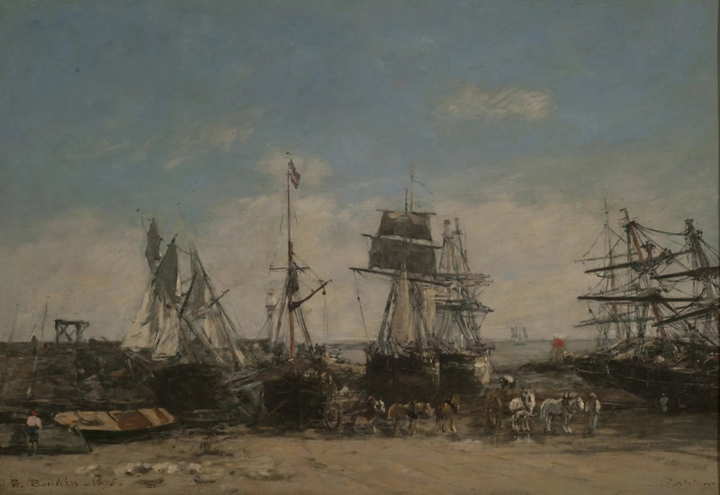 La riva di Portrieux, Côtes-du-Nord - Eugène Boudin