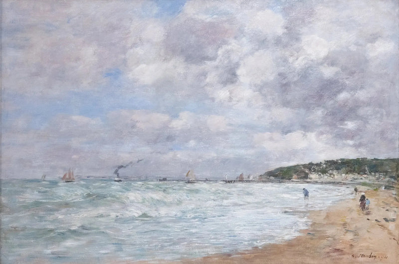 La riva di Trouville - Eugène Boudin