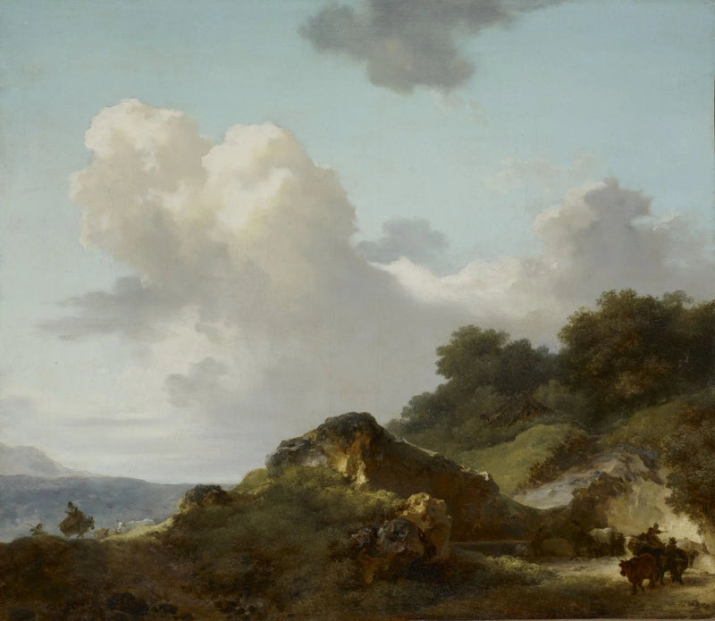 Le rocher - Jean-Honoré Fragonard