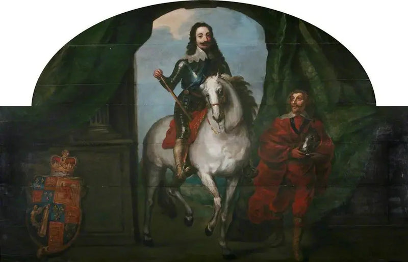 Il re Carlo I (1600-1649) e il suo scudiero M. de St Antoine, cavaliere di Epergnon - Antoine van Dyck
