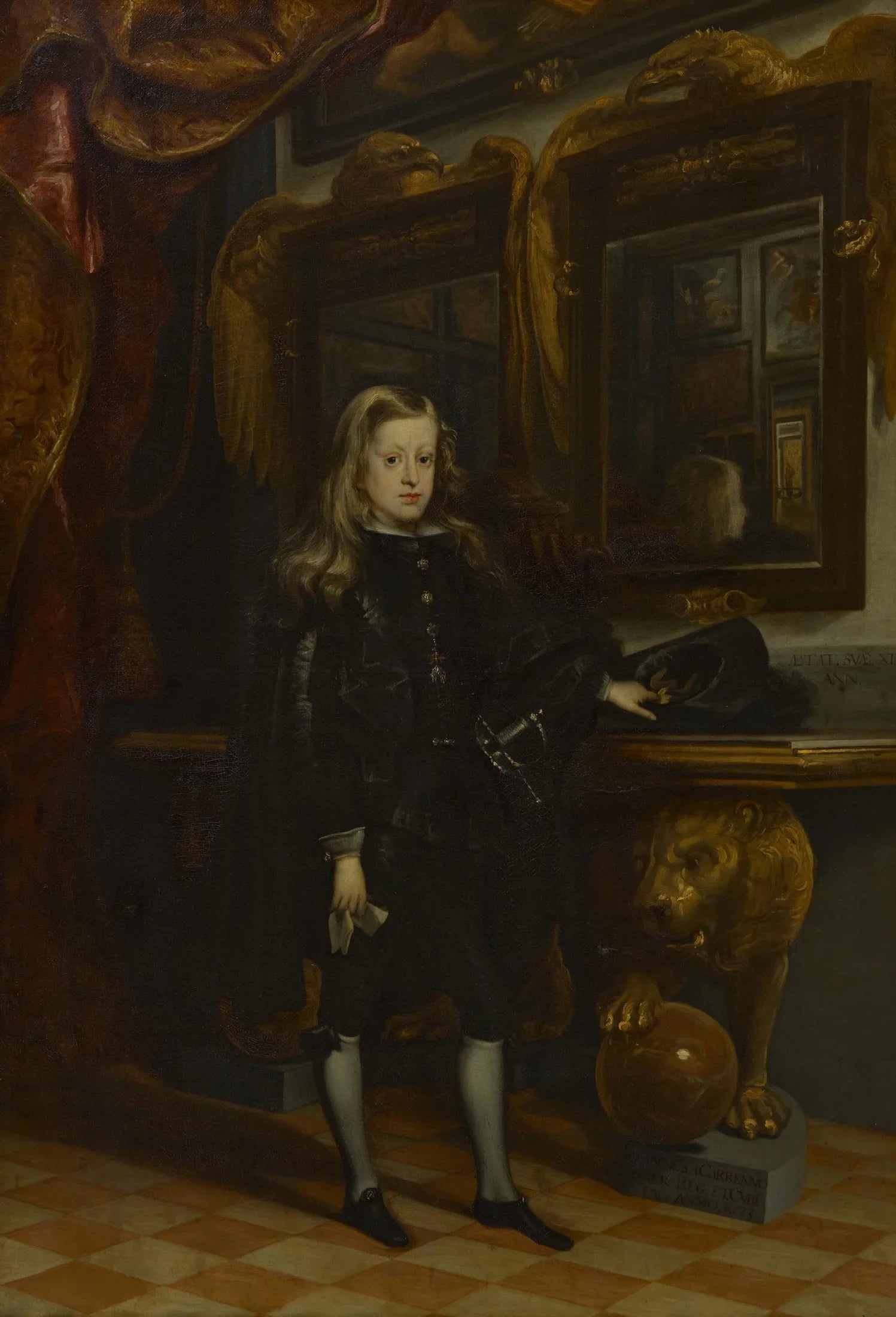 Le roi Charles II d'Espagne (1661-1700) à l'âge de douze ans - Juan Carreño de Miranda image 1 reproduction réalisée par Alpha Reproduction