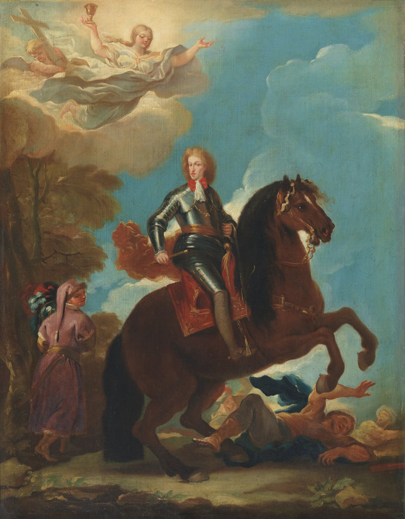 Il re Carlo II di Spagna a cavallo - Luca Giordano