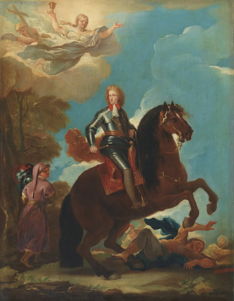 Il re Carlo II di Spagna a cavallo - Luca Giordano
