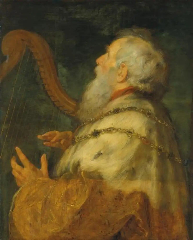 Il re Davide che suona l'arpa - Peter Paul Rubens