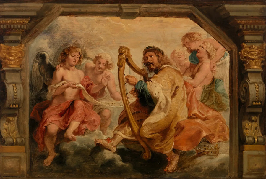 Il re Davide che suona l'arpa - Peter Paul Rubens