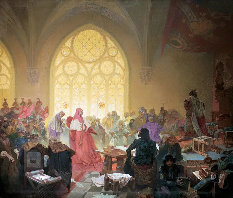 Il Re hussita Jiří z Poděbrad - Alphonse Mucha