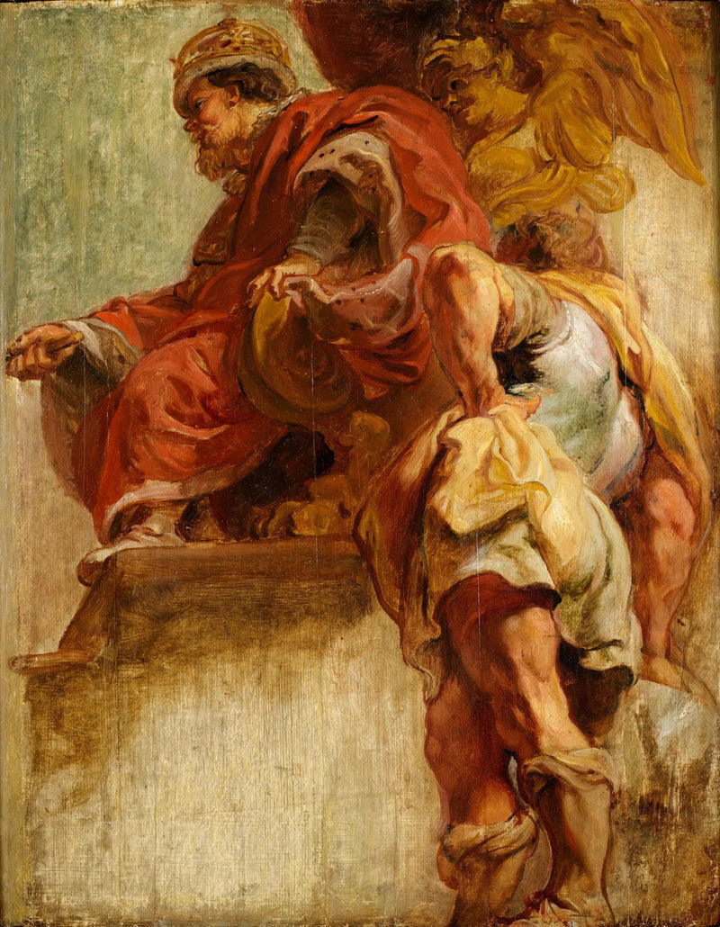 Il re Giacomo I unifica l'Inghilterra e la Scozia - Peter Paul Rubens