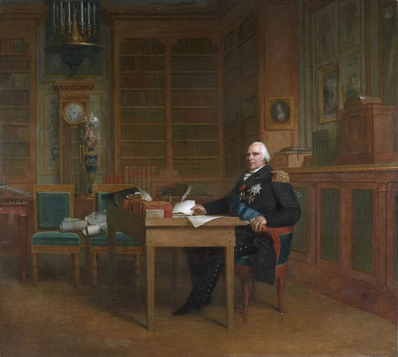 Il re Luigi XVIII nel suo studio delle Tuileries - François Gérard