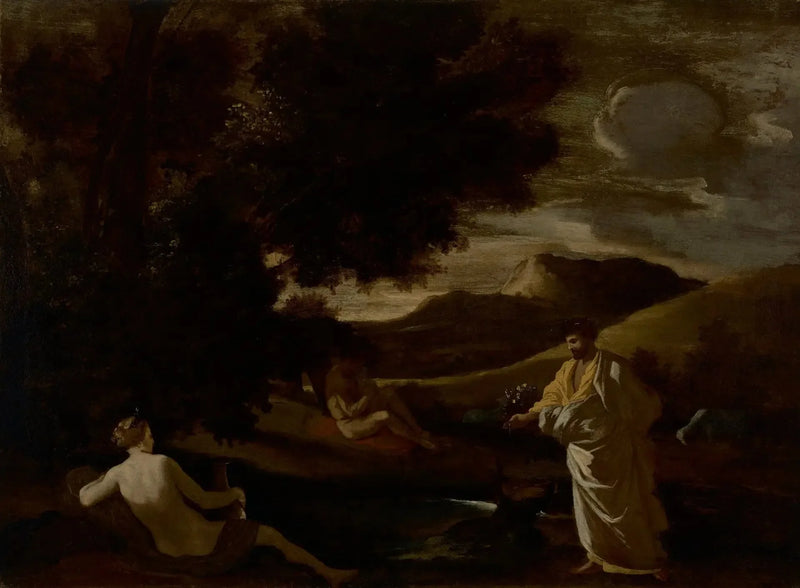 Il re Mida trasforma un ramo di quercia in oro - Nicolas Poussin