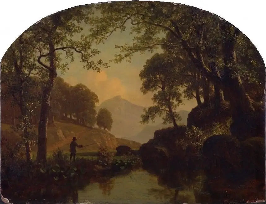 Il ruscello con trote - Albert Bierstadt
