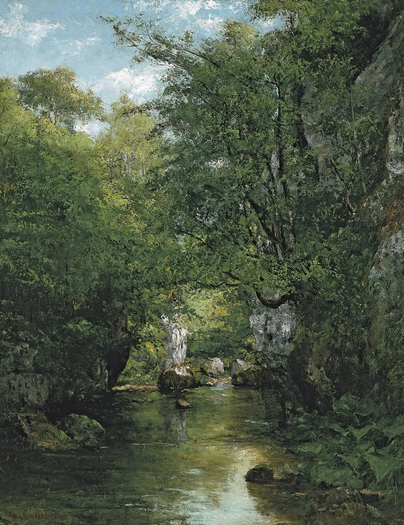 Il ruscello d'acqua, La Brème - Gustave Courbet