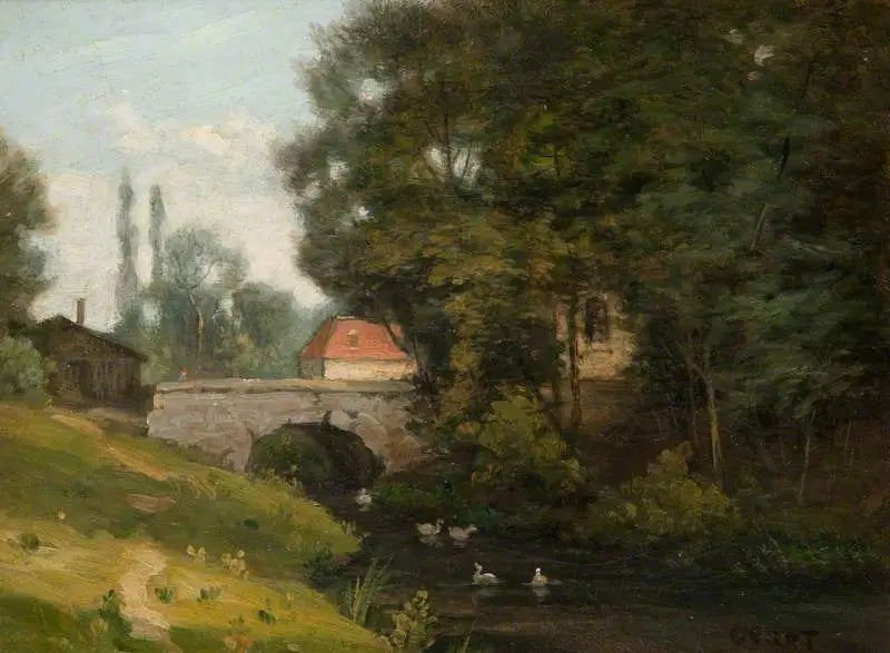 Il ruscello del mulino - Jean-Baptiste Camille Corot