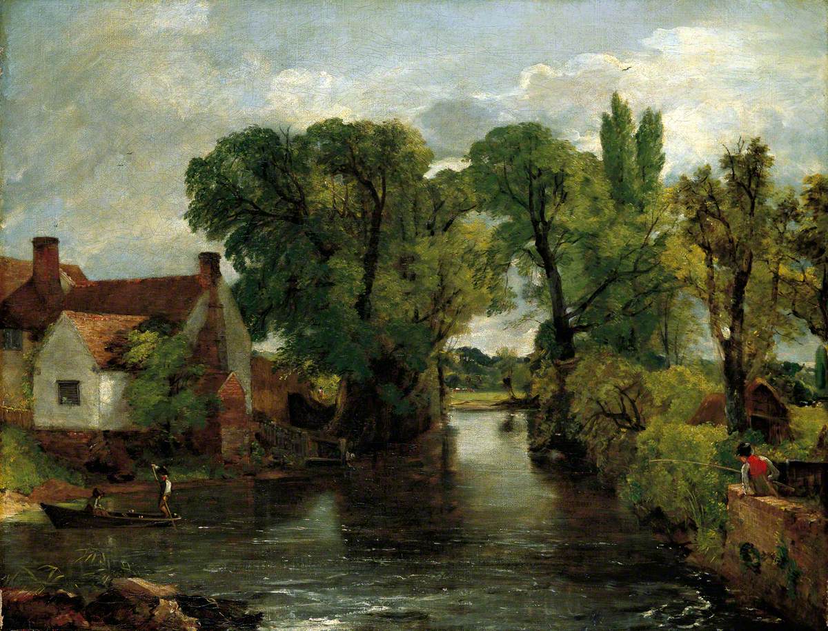 Le ruisseau du moulin la maison de Willy Lott - John Constable - Alpha Reproduction