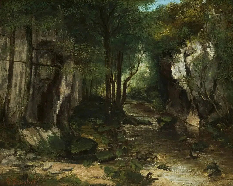 Il ruscello del Pozzo nero - Gustave Courbet