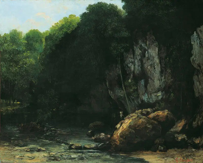 Il ruscello del pozzo nero - Gustave Courbet