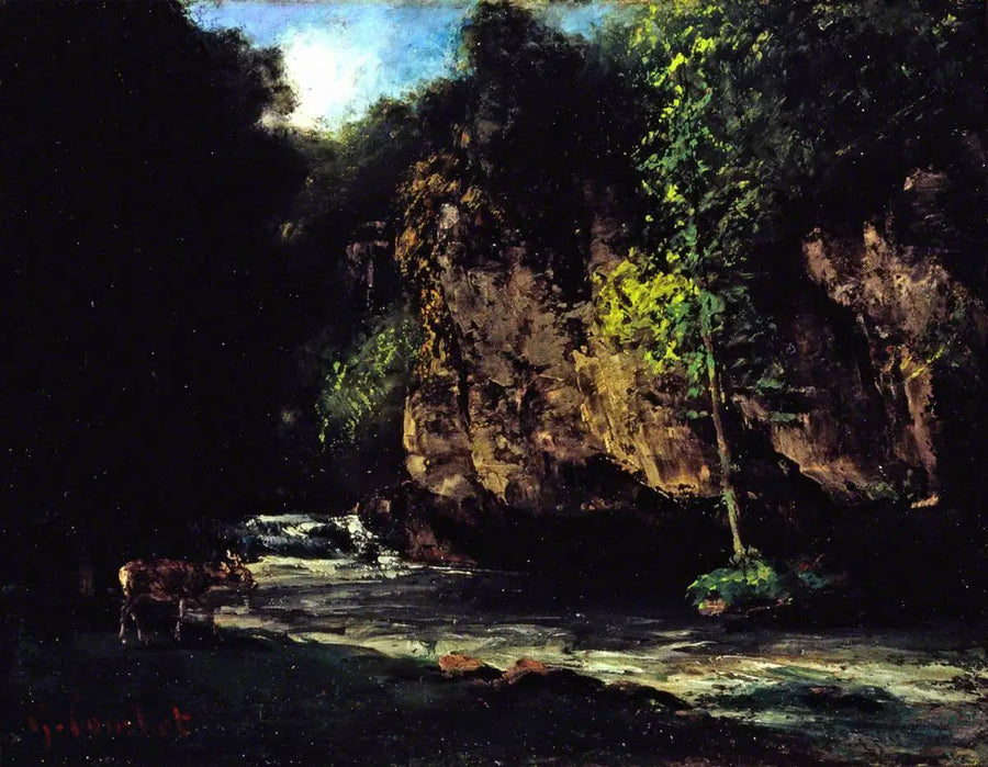 Il ruscello - Gustave Courbet