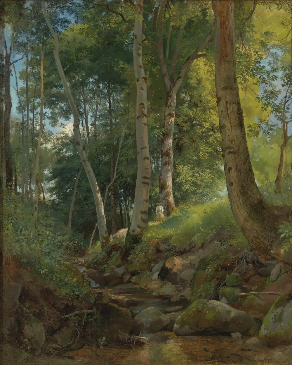 Le ruisseau - Ivan Chichkine image 1 reproduction d’œuvre d’art à l’huile
