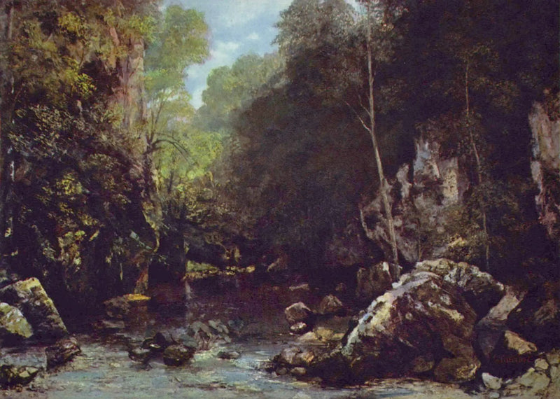 Il Ruscello nero - Gustave Courbet