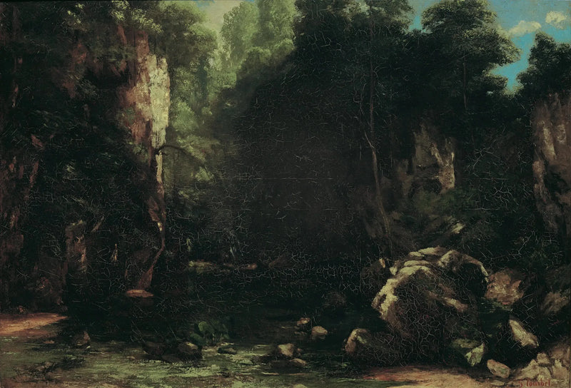 Il ruscello ombreggiato - Gustave Courbet