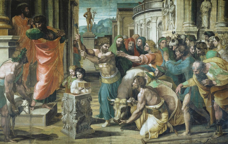 Il sacrificio di Lystra - Raffaello Sanzio