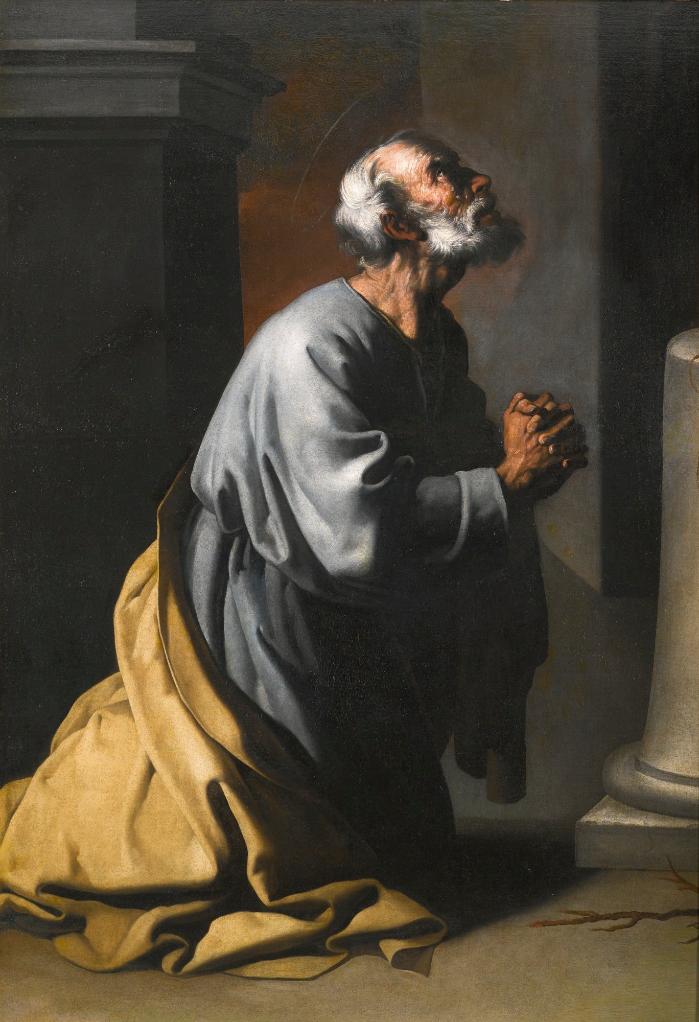 Le Saint Pierre pénitent - Francisco de Zurbarán image 1 copie peinte à la main à l’huile
