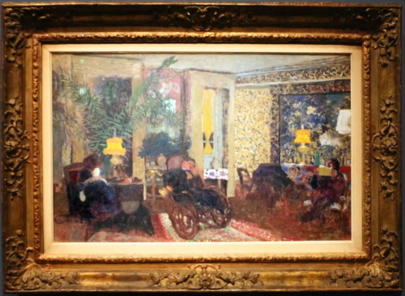 Il salone con tre lampade, rue Saint-Florentin - Édouard Vuillard