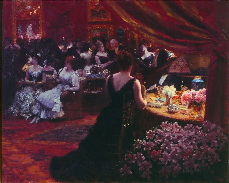 Il salone della principessa Mathilde Bonaparte - Giuseppe De Nittis