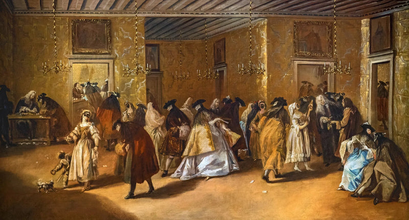 Il salone privato (casino) del palazzo Dandolo di San Moisè - Francesco Guardi
