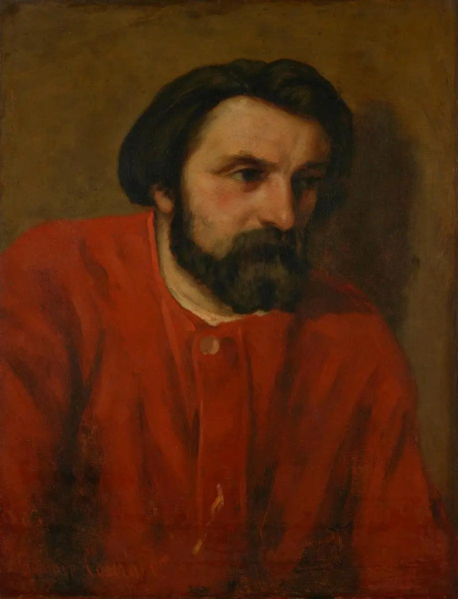 Le Sculpteur Louis-Joseph Lebœuf - Gustave Courbet image 1 copie peinte à la main à l’huile