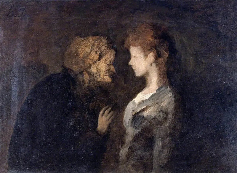 Il segreto - Honoré Daumier
