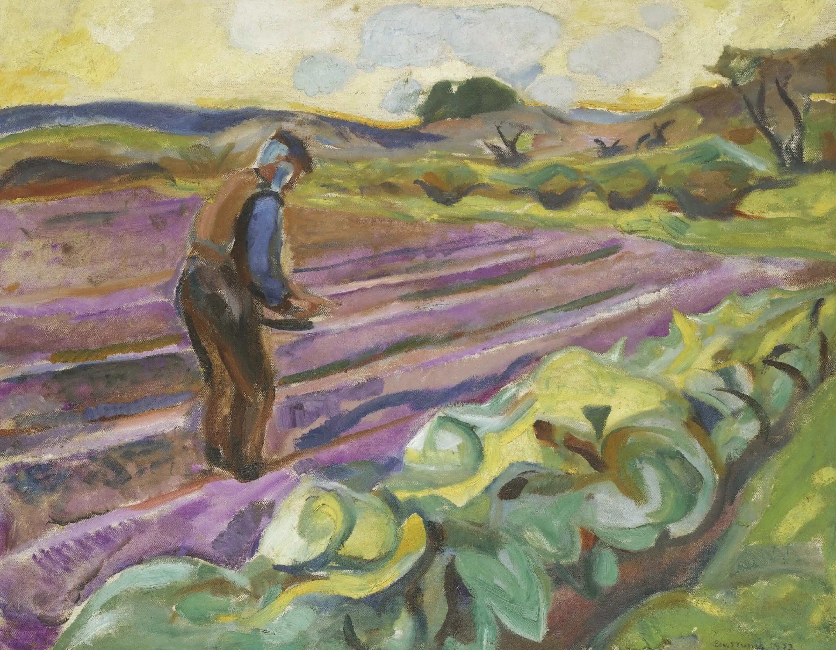 Reproduction du tableau « Le Semeur - Edvard Munch » par Alpha Reproduction en peinture à l’huile