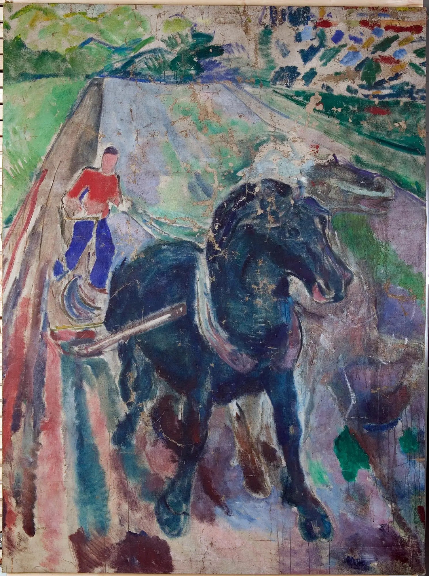Reproduction du tableau « Le Semeur - Edvard Munch » par Alpha Reproduction en peinture à l’huile