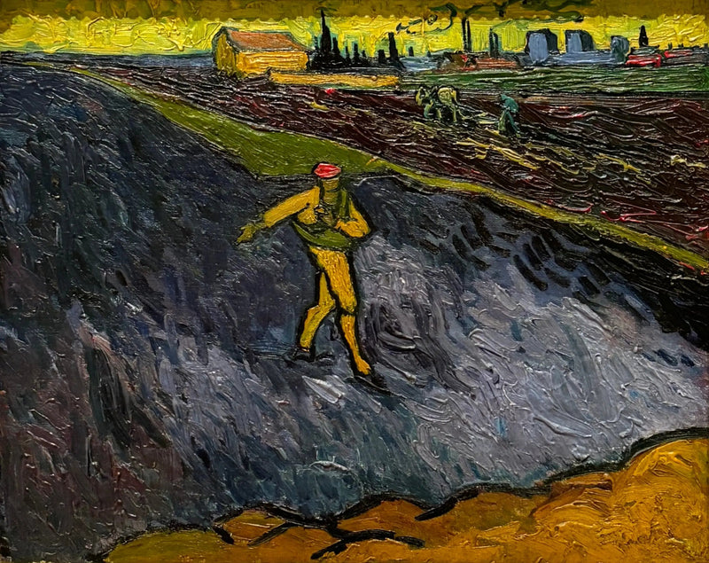Il Seminatore: i dintorni di Arles sullo sfondo - Vincent van Gogh
