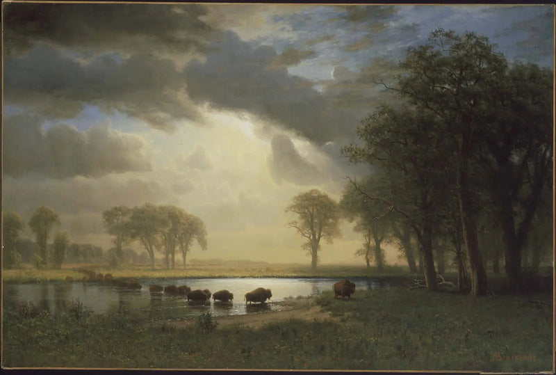 Il sentiero del bisonte - Albert Bierstadt