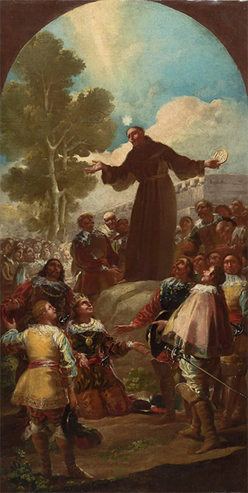 Il sermone di san Bernardino da Siena - Francisco de Goya