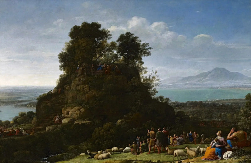 La predica sulla montagna - Claude Lorrain