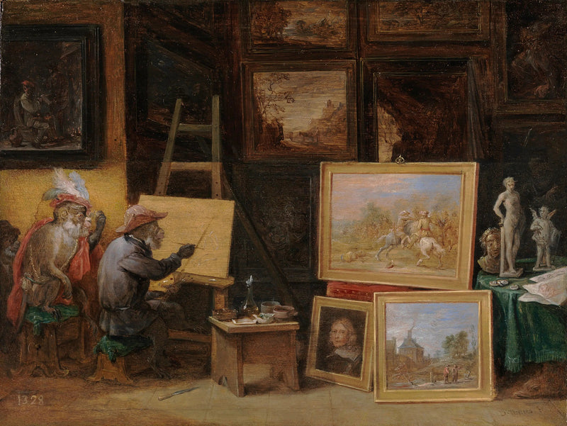 Il Pittore scimmia - David Teniers il Giovane