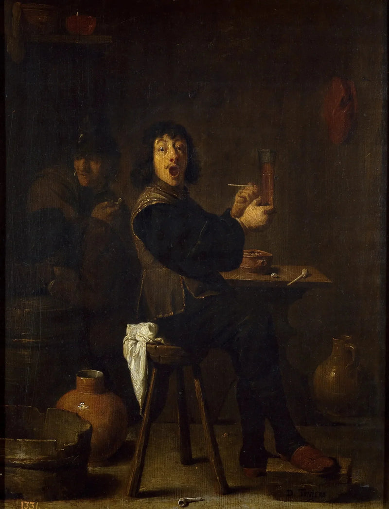 Il soldato felice - David Teniers il Giovane