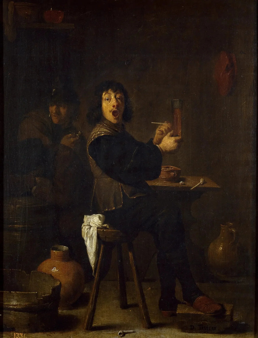 Il soldato felice - David Teniers il Giovane