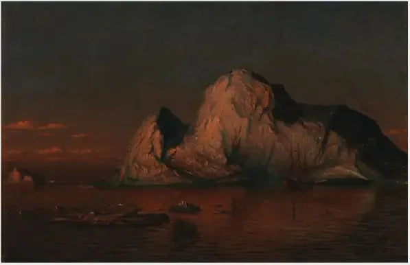 Il sole di mezzanotte sullo stretto di Melville, passaggio del Nord-Ovest - William Bradford