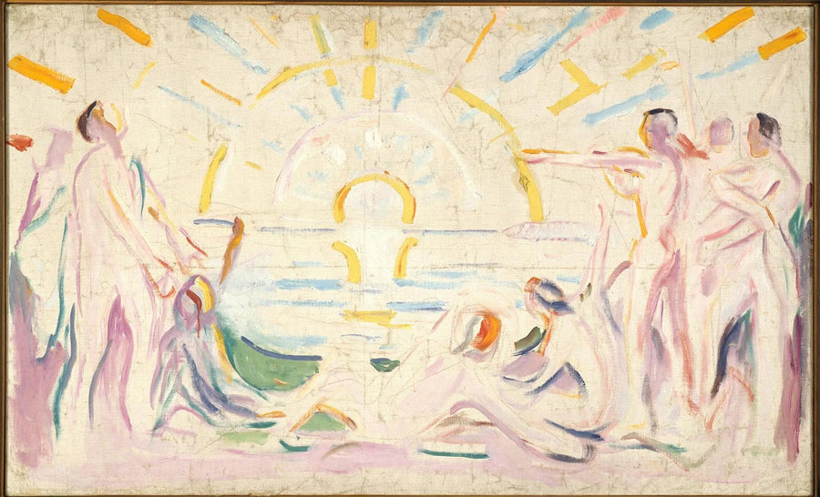 Il Sole e il Risveglio degli uomini nudi - Edvard Munch