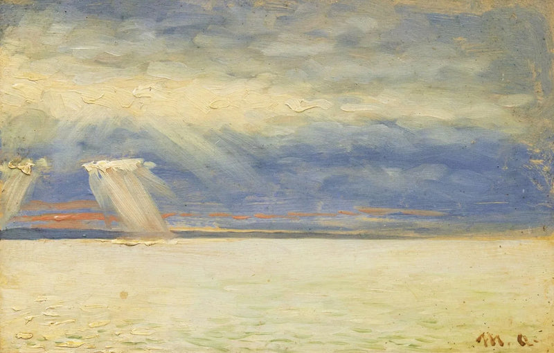 Il sole spunta tra le nuvole. - Michael Peter Ancher