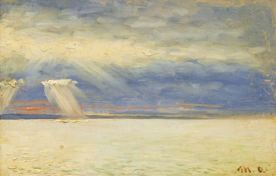 Il sole spunta tra le nuvole. - Michael Peter Ancher