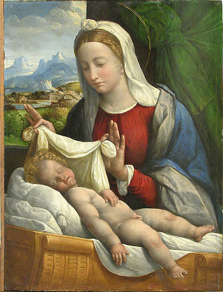 Le Sommeil de l'enfant Jésus - Benvenuto Tisi