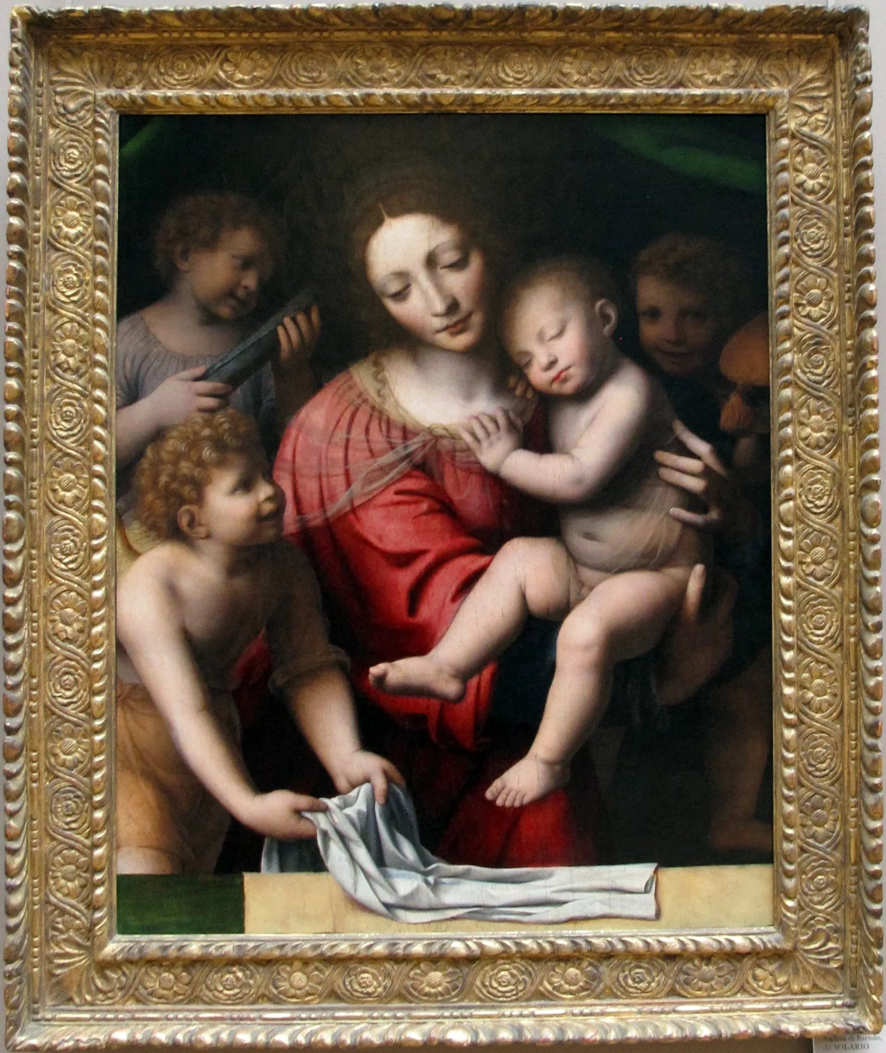 Le Sommeil de l'Enfant Jésus - Bernardino Luini image 1 reproduction de peinture à l’huile
