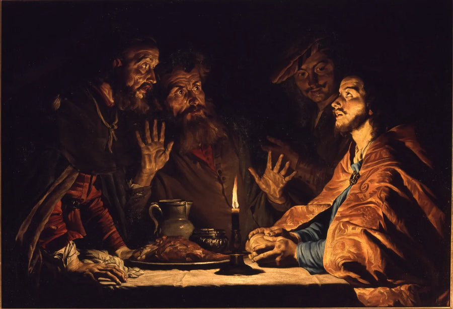 La cena di Emmaus - Gerrit van Honthorst