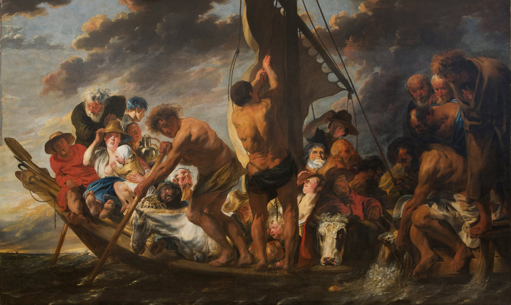 Le statère dans la bouche du poisson. (Ev. Matthieu, chap. 17, verset 27) - Jacob Jordaens